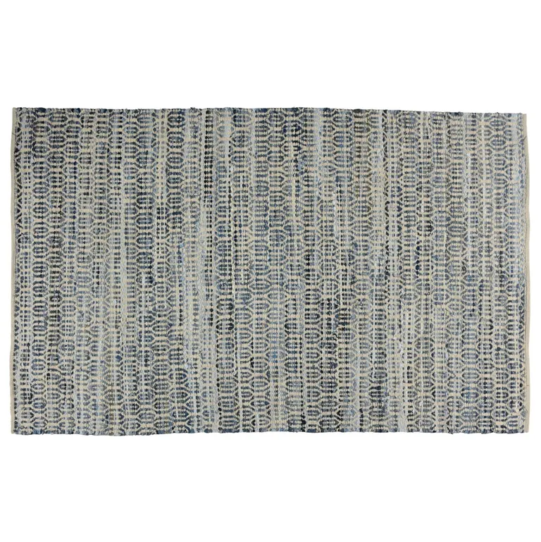 Blue and Gray Ogee Area Rug Photo 1