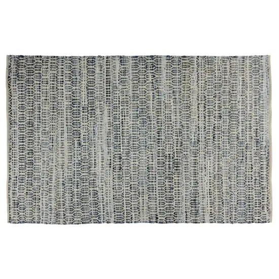 Blue and Gray Ogee Area Rug Photo 2