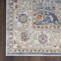 Photo of Blue and Gray Oriental Power Loom Area Rug