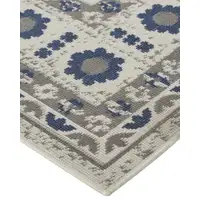 Photo of Blue and Gray Oriental Power Loom Area Rug