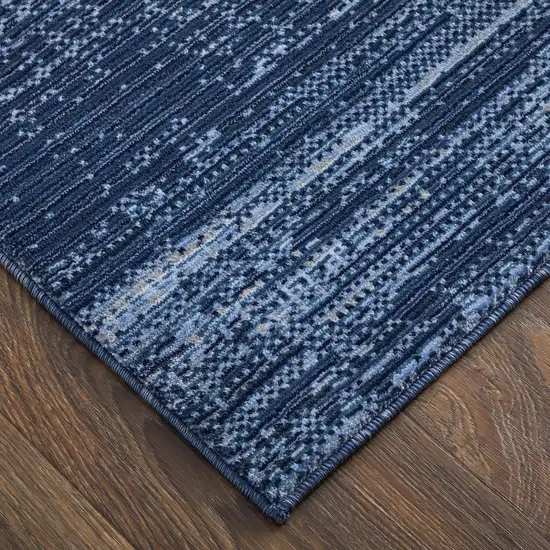 Blue and Gray Power Loom Area Rug Photo 7