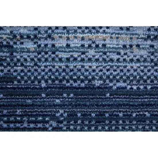 Blue and Gray Power Loom Area Rug Photo 9