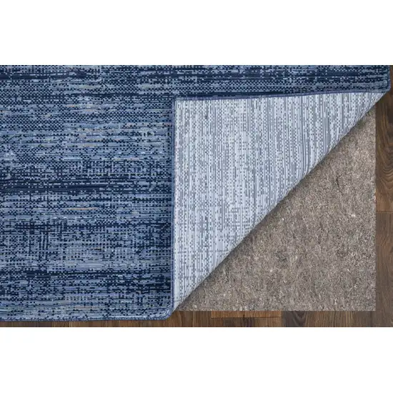 Blue and Gray Power Loom Area Rug Photo 6