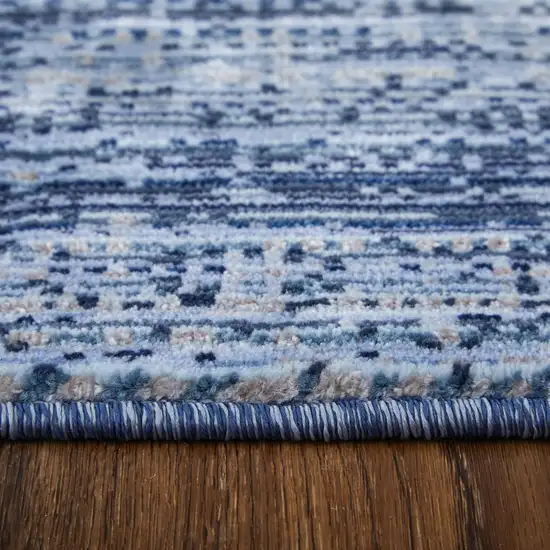 Blue and Gray Power Loom Area Rug Photo 6