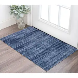 Photo of Blue and Gray Power Loom Area Rug