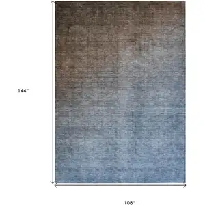 Photo of Blue and Green Ombre Washable Non Skid Indoor Outdoor Area Rug