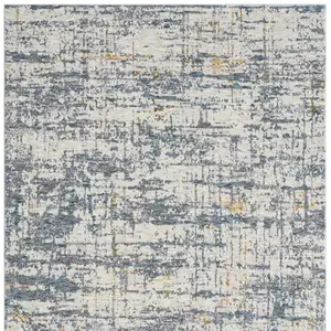 Photo of Blue and Ivory Abstract Area Rug