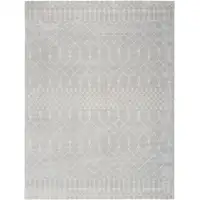 Photo of Blue and Ivory Abstract Power Loom Washable Area Rug