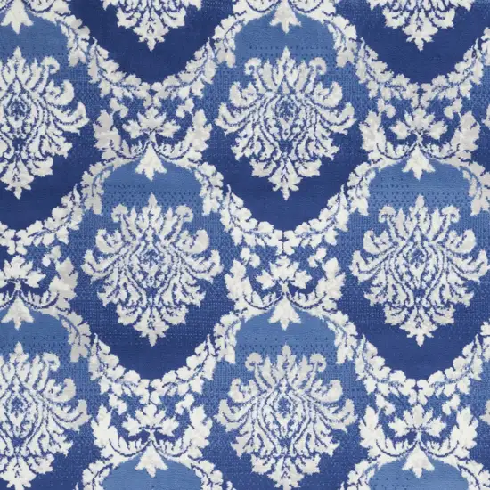 Blue Floral Dhurrie Area Rug Photo 4