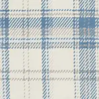 Photo of Blue and Ivory Plaid Power Loom Area Rug