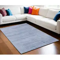 Photo of Blue and Ivory Power Loom Area Rug