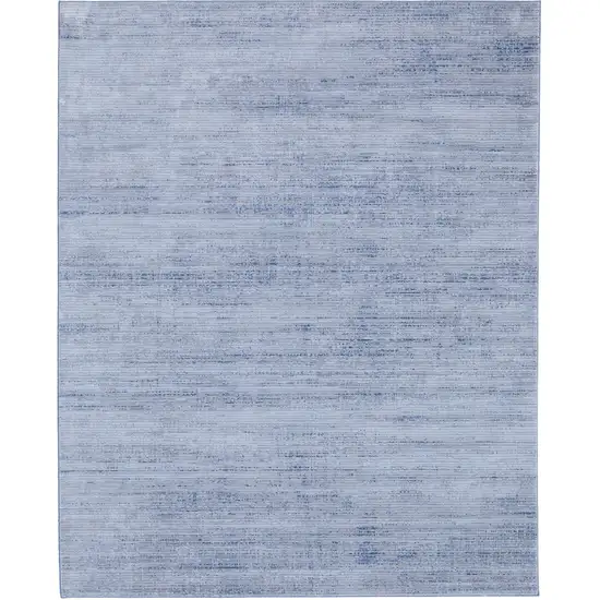 Blue and Ivory Power Loom Area Rug Photo 2