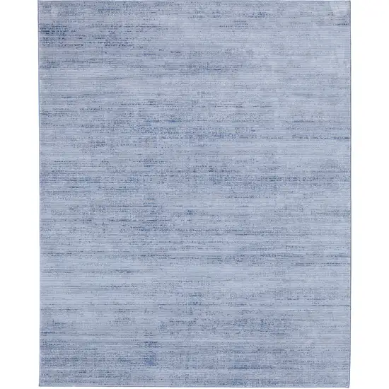 Blue and Ivory Power Loom Area Rug Photo 5