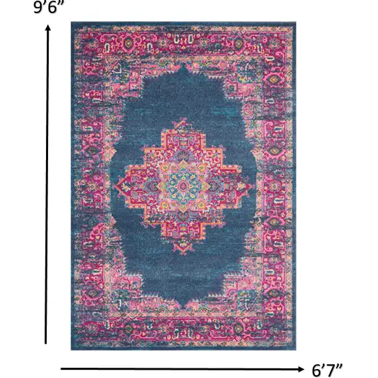 Blue Power Loom Area Rug Photo 3