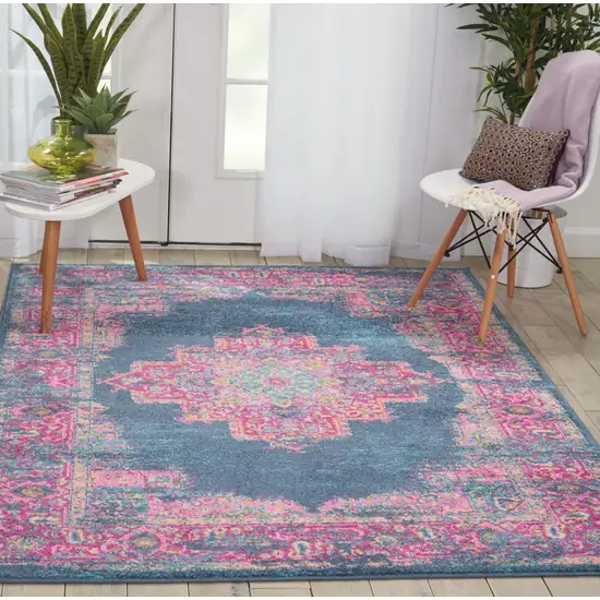 Blue Power Loom Area Rug Photo 6