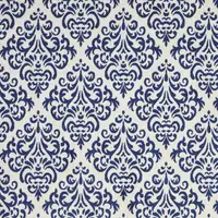 Photo of Blue and White Damask Power Loom Area Rug