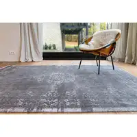 Photo of Blue and White Oriental Non Skid Area Rug