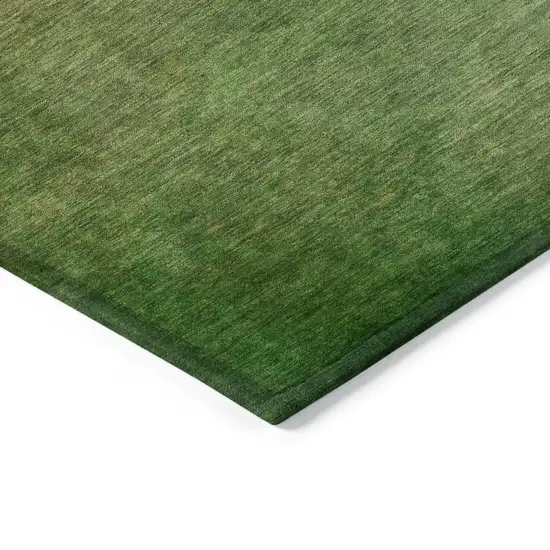 Blush Taupe And Green Ombre Washable Indoor Outdoor Area Rug Photo 5