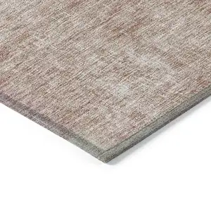 Photo of Blush Pink And Mauve Patchwork Washable Indoor Outdoor Area Rug