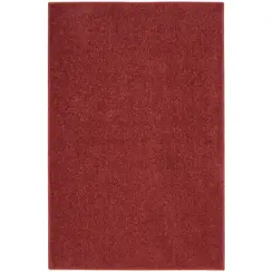 Photo of Brick Red Non Skid Indoor Outdoor Runner Rug