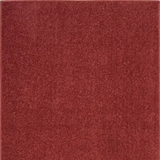 Brick Red Non Skid Indoor Outdoor Runner Rug Photo 4