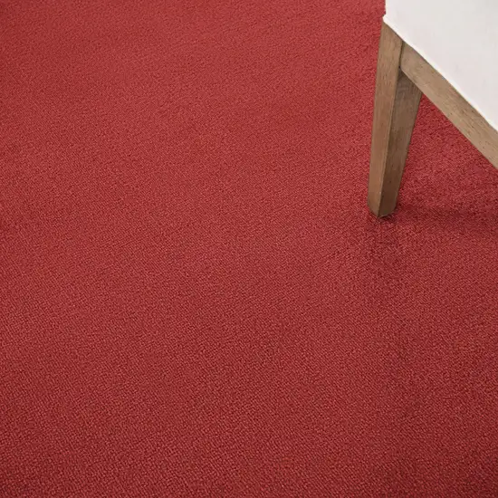 Brick Red Square Non Skid Indoor Outdoor Area Rug Photo 5