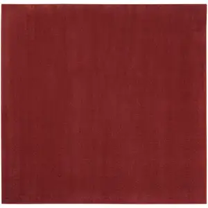 Photo of Brick Red Square Non Skid Indoor Outdoor Area Rug