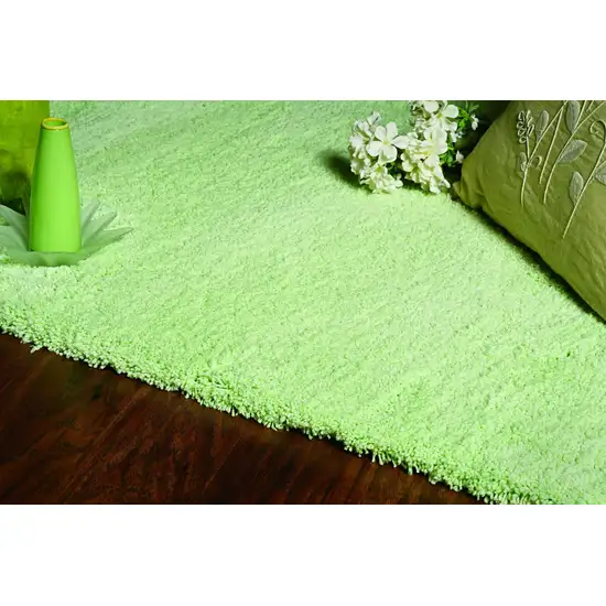 Bright Green Shag Area Rug Photo 4