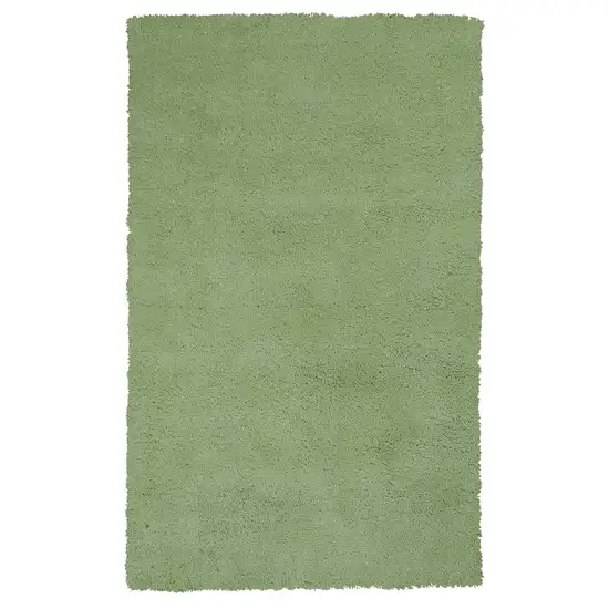 Bright Green Shag Area Rug Photo 1