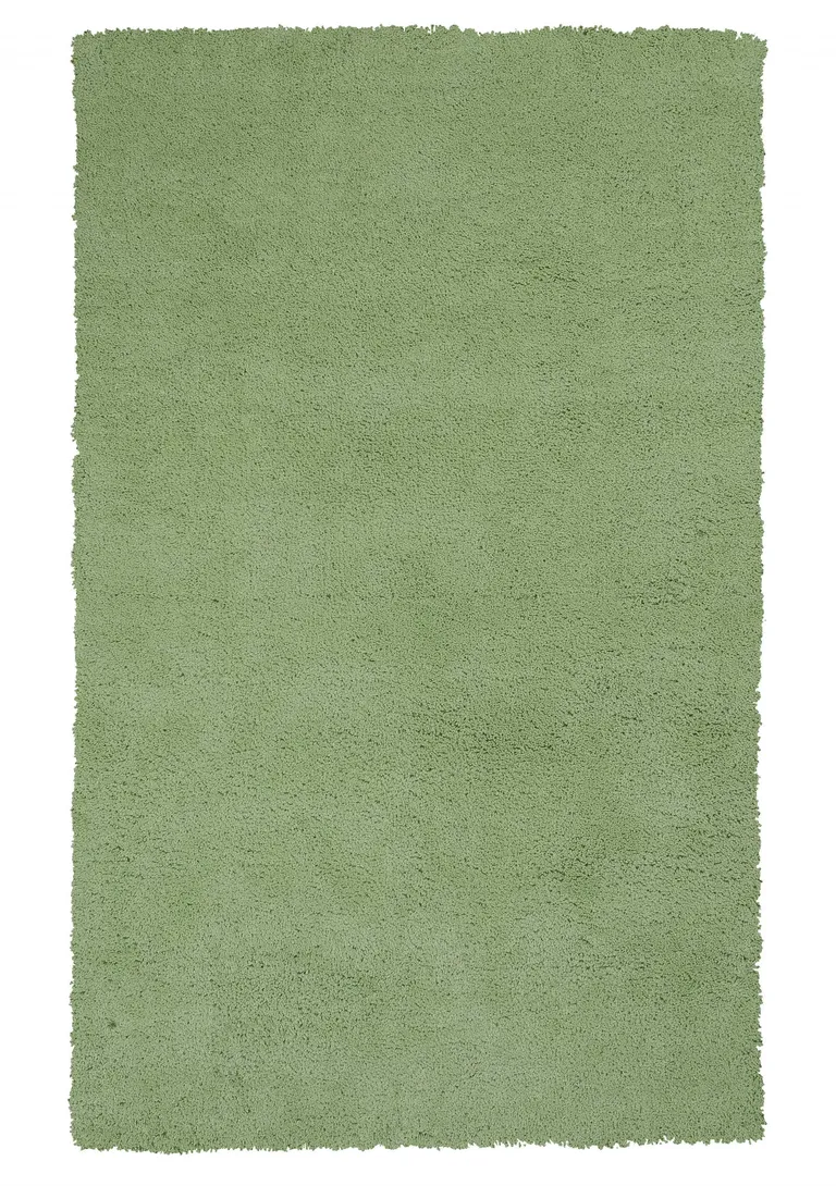 Bright Green Shag Area Rug Photo 1