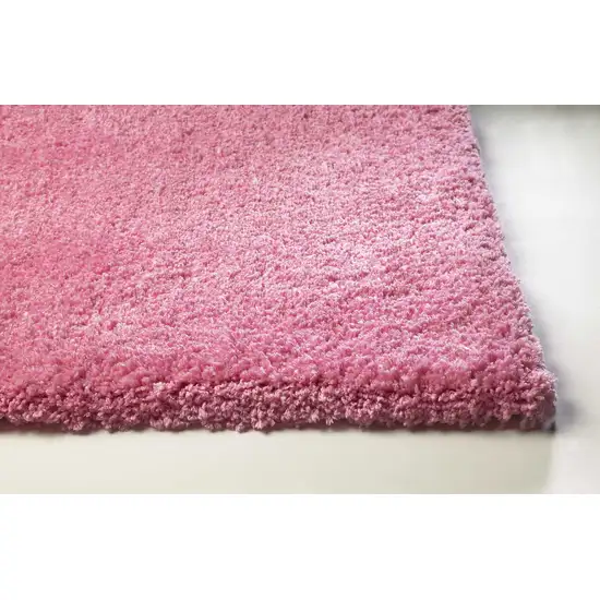 Bright Hot Pink Shag Area Rug Photo 4