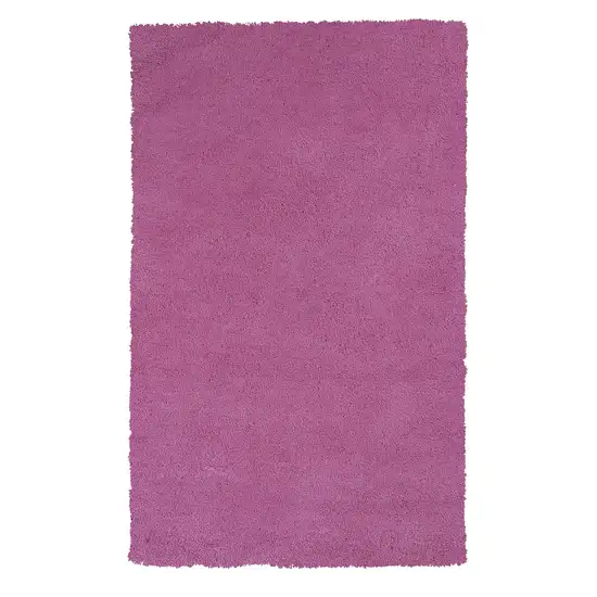 Bright Hot Pink Shag Area Rug Photo 1