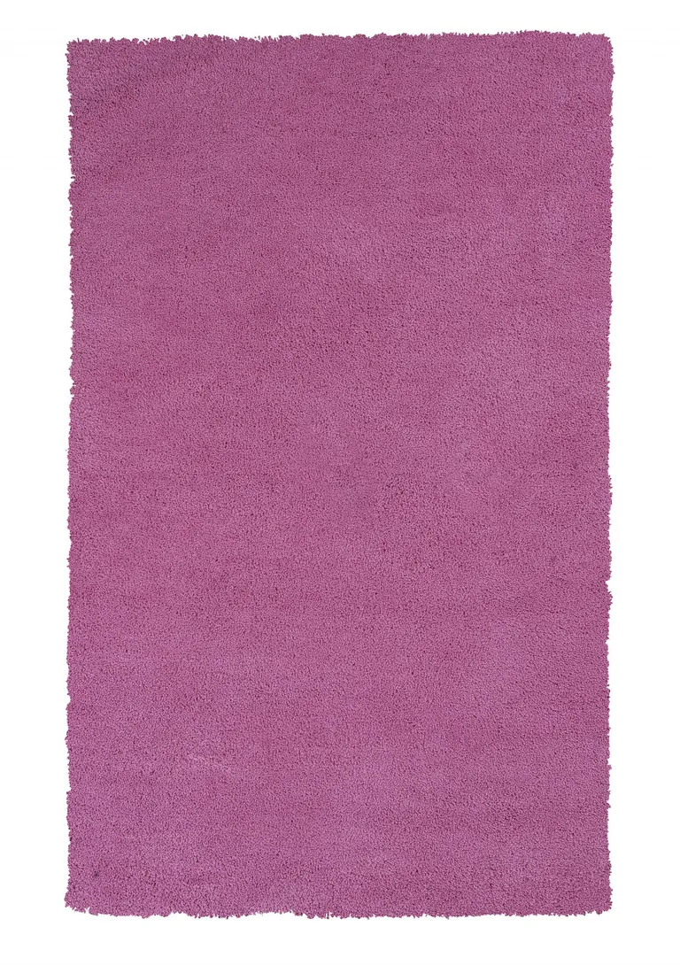 Bright Hot Pink Shag Area Rug Photo 1