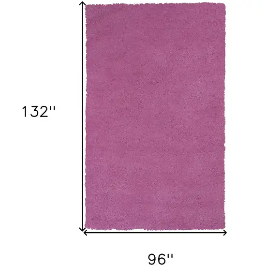 Bright Hot Pink Shag Area Rug Photo 6