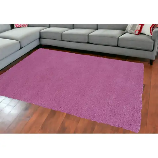 Bright Hot Pink Shag Area Rug Photo 1