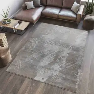 Photo of Brown Abstract Area Rug