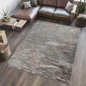 Photo of Brown Abstract Area Rug