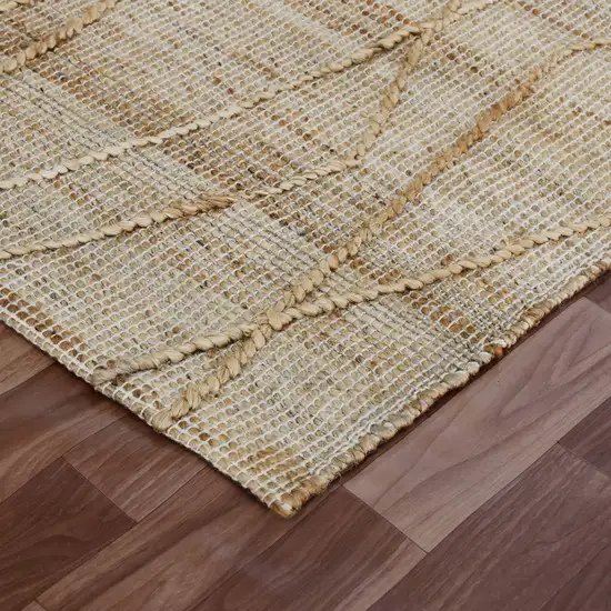 Brown Abstract Hand Woven Area Rug Photo 6