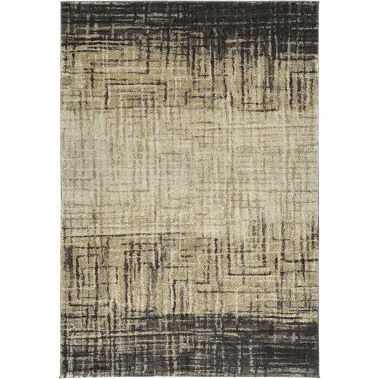 Brown Abstract Ombre Area Rug Photo 2