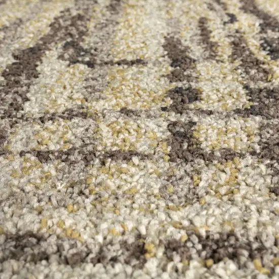 Brown Abstract Ombre Area Rug Photo 9