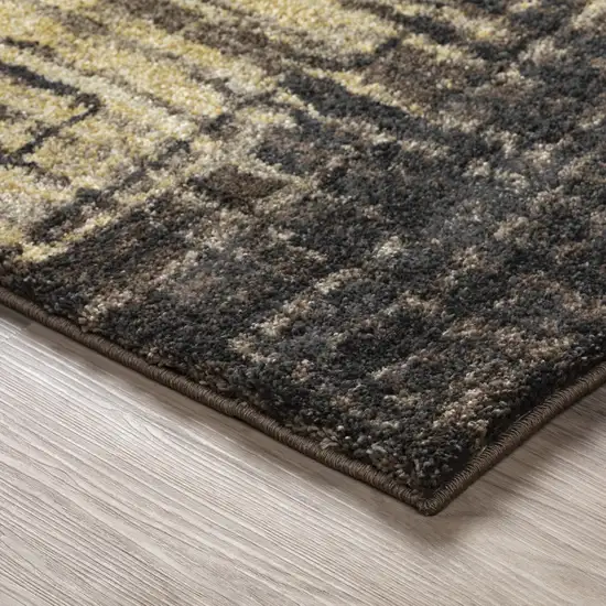 Brown Abstract Ombre Area Rug Photo 5