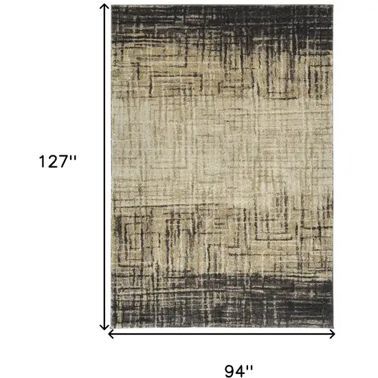 Brown Abstract Ombre Area Rug Photo 7