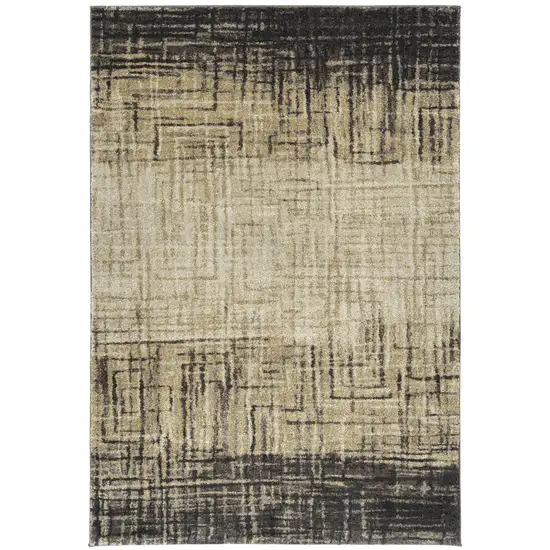 Brown Abstract Ombre Area Rug Photo 1