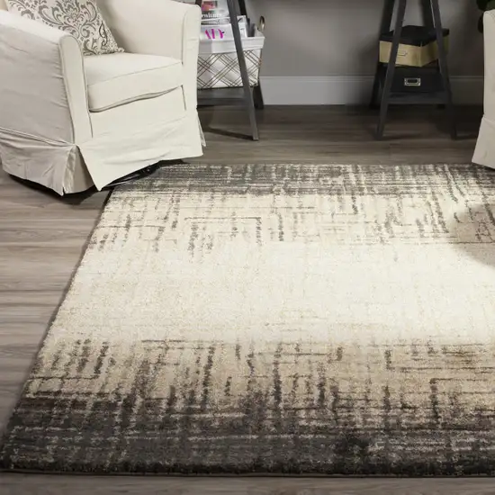 Brown Abstract Ombre Area Rug Photo 4