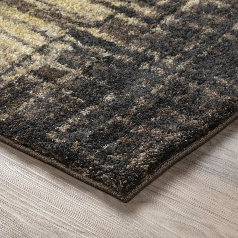 Brown Abstract Ombre Area Rug Photo 3