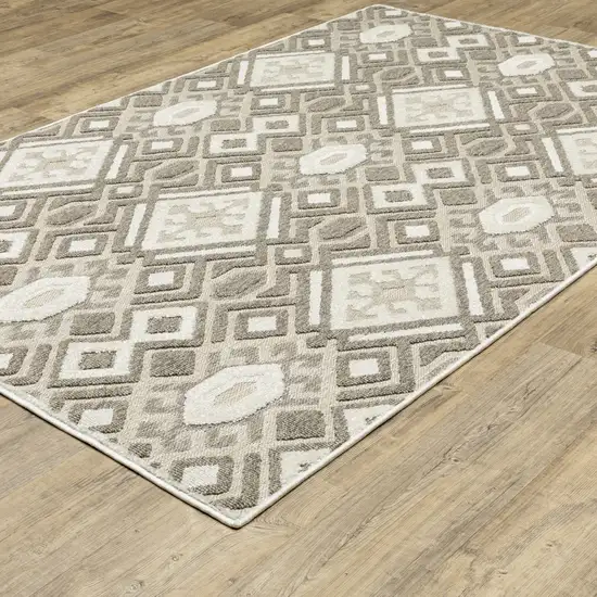 Brown And Beige Tribal Area Rug Photo 8