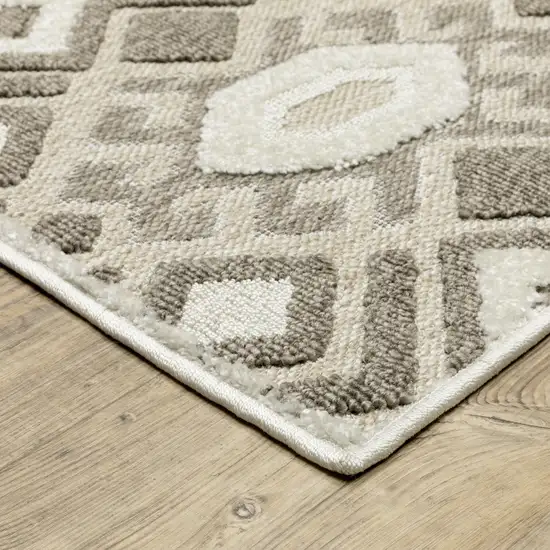 Brown And Beige Tribal Area Rug Photo 7