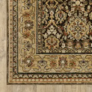 Photo of Brown And Gold Oriental Area Rug