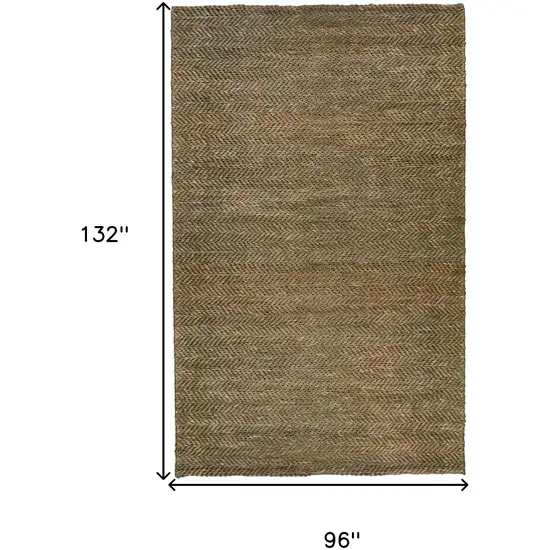 Brown And Gray Hand Woven Area Rug Photo 10