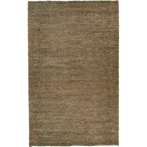 Photo of Brown And Gray Hand Woven Area Rug